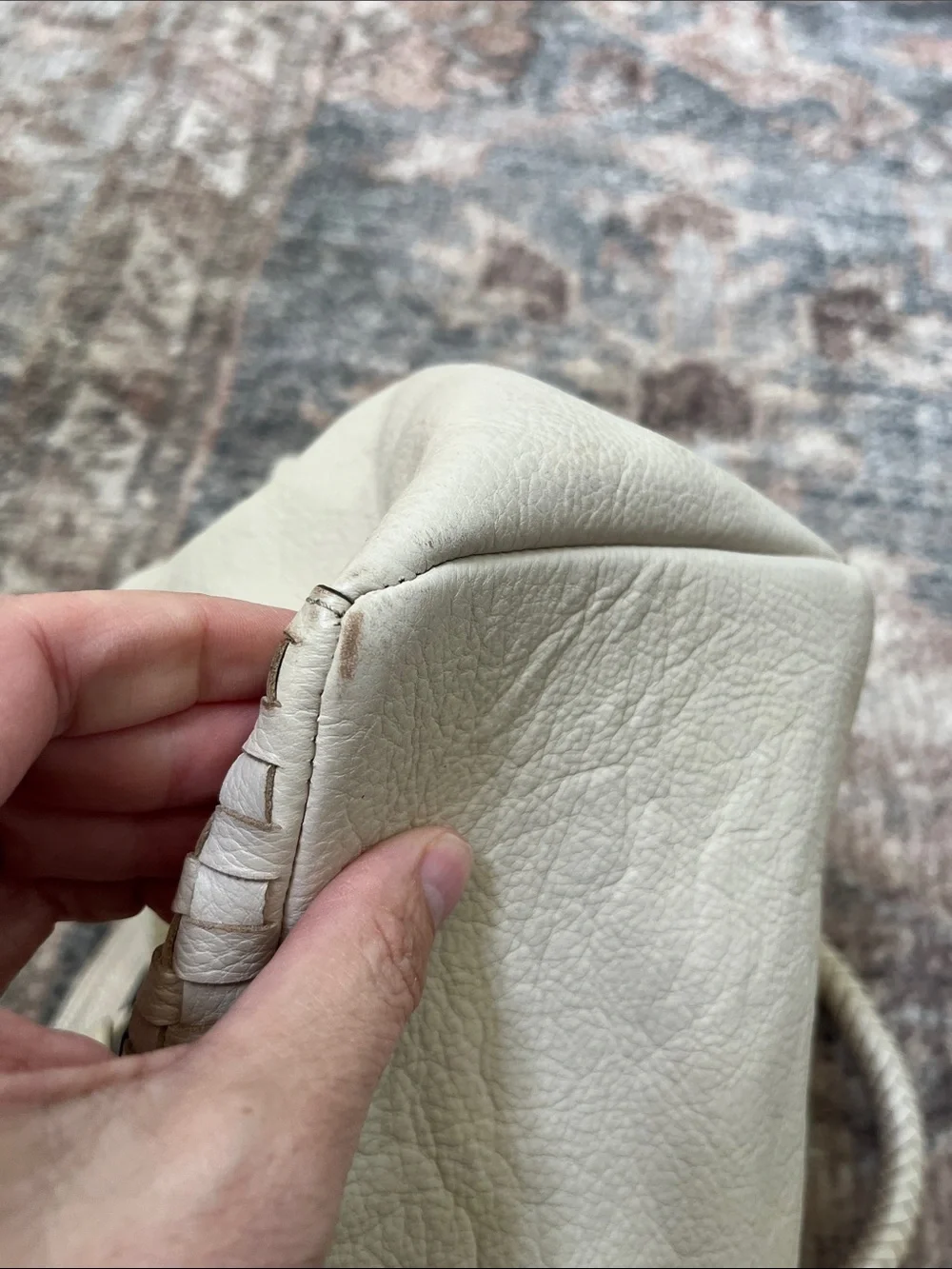 Cole Haan Benson Novelty Weave leather tote